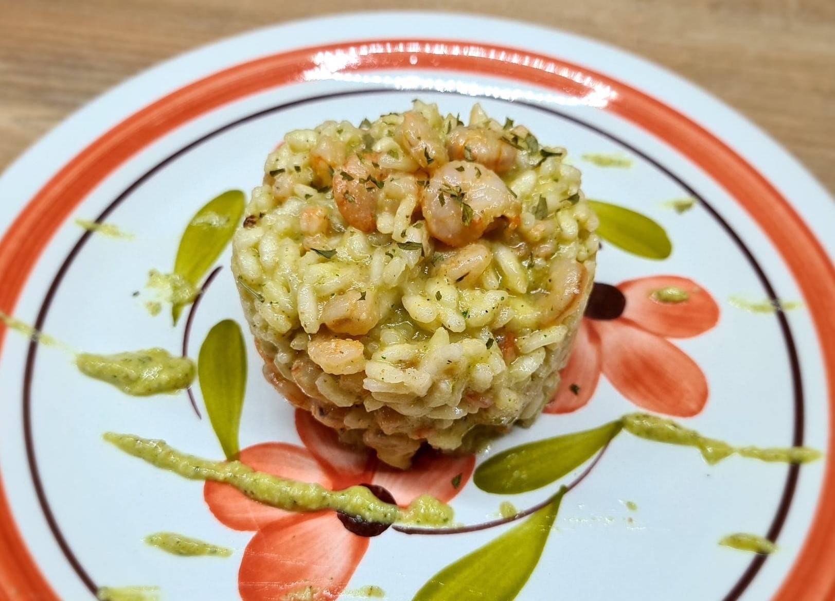 RISOTTO GAMBERETTI E PESTO DI ZUCCHINE Dott Ssa Simona Santini