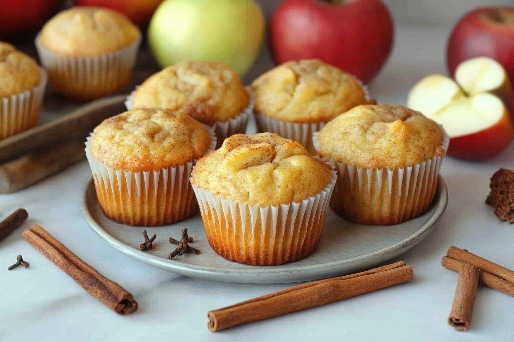 muffin integrali mele e cannella