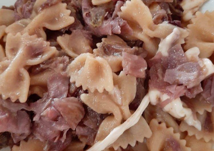 Farfalle Filanti Con Mozzarella Radicchio E Prosciutto Dott Ssa Simona Santini