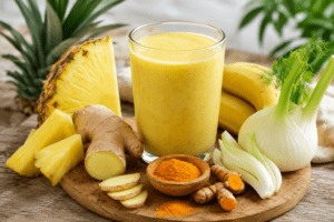 FRULLATO ANANAS FINOCCHIO CURCUMA E ZENZERO
