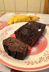 plumcake banana e cioccolato