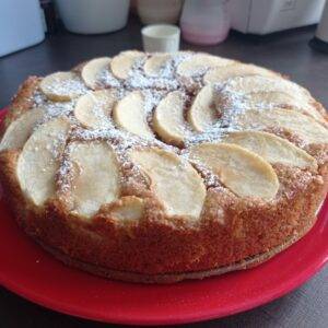 torta di mele all'acqua