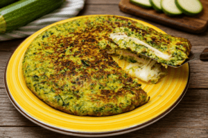 frittata di zucchine farcita
