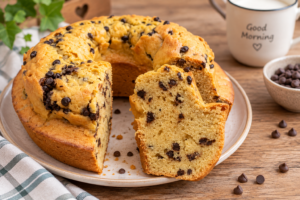 CIAMBELLA CON GOCCE DI CIOCCOLATO