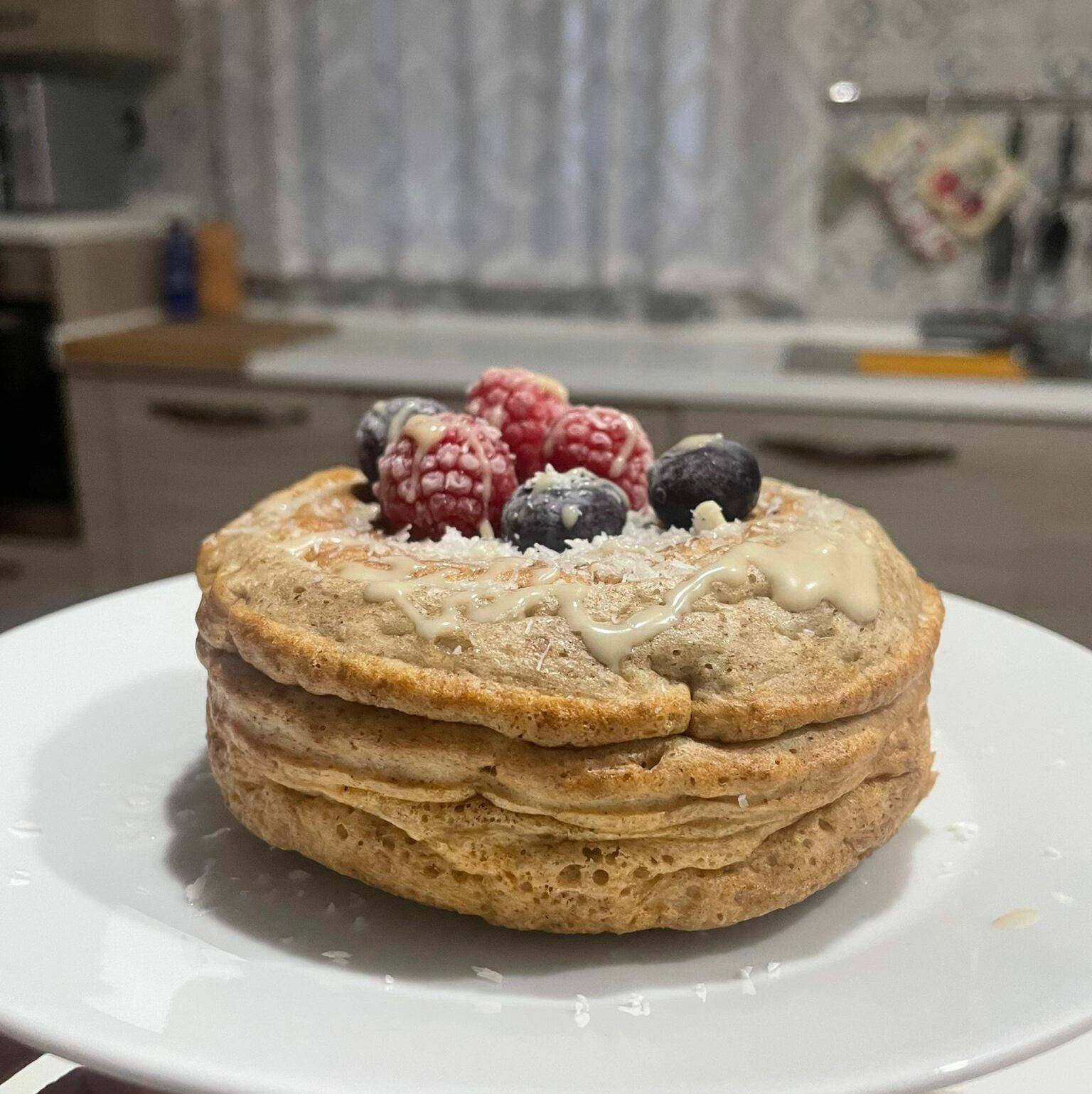 Pancake Proteico al Cocco Bio - Bio Fit di IoBoscoVivo 