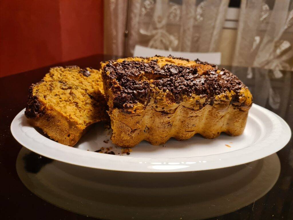 plumcake caffè e cioccolato