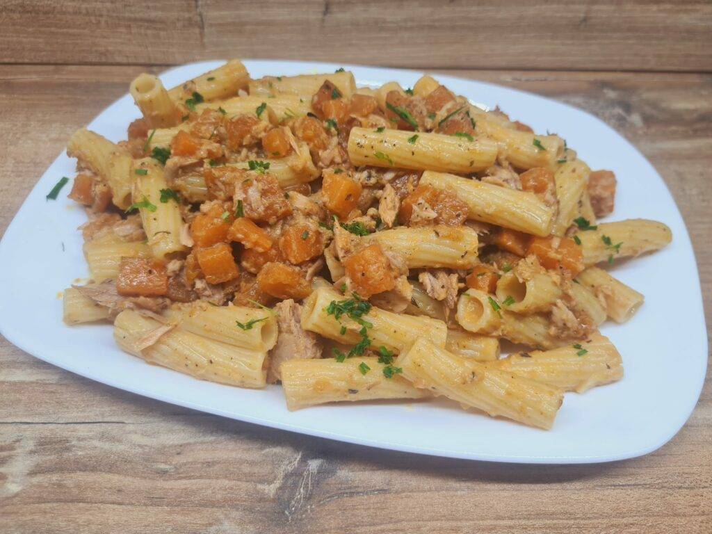 rigatoni zucca e tonno