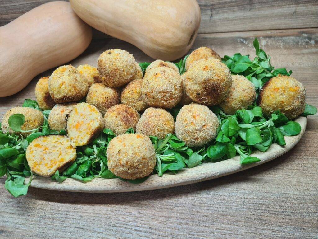 polpette di zucca e merluzzo