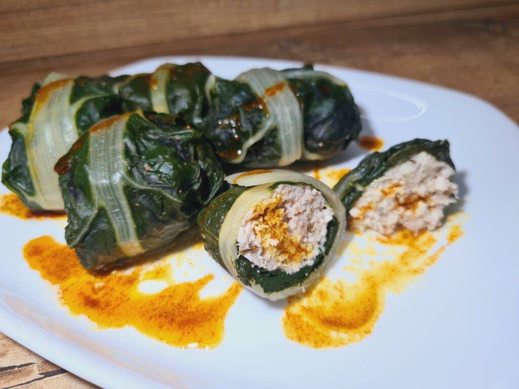 ROTOLINI DI BIETOLE E POLLO