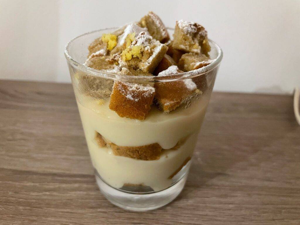 torta mimosa light in coppetta