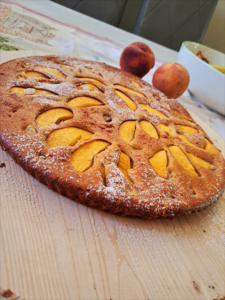 torta alle pesche e yogurt