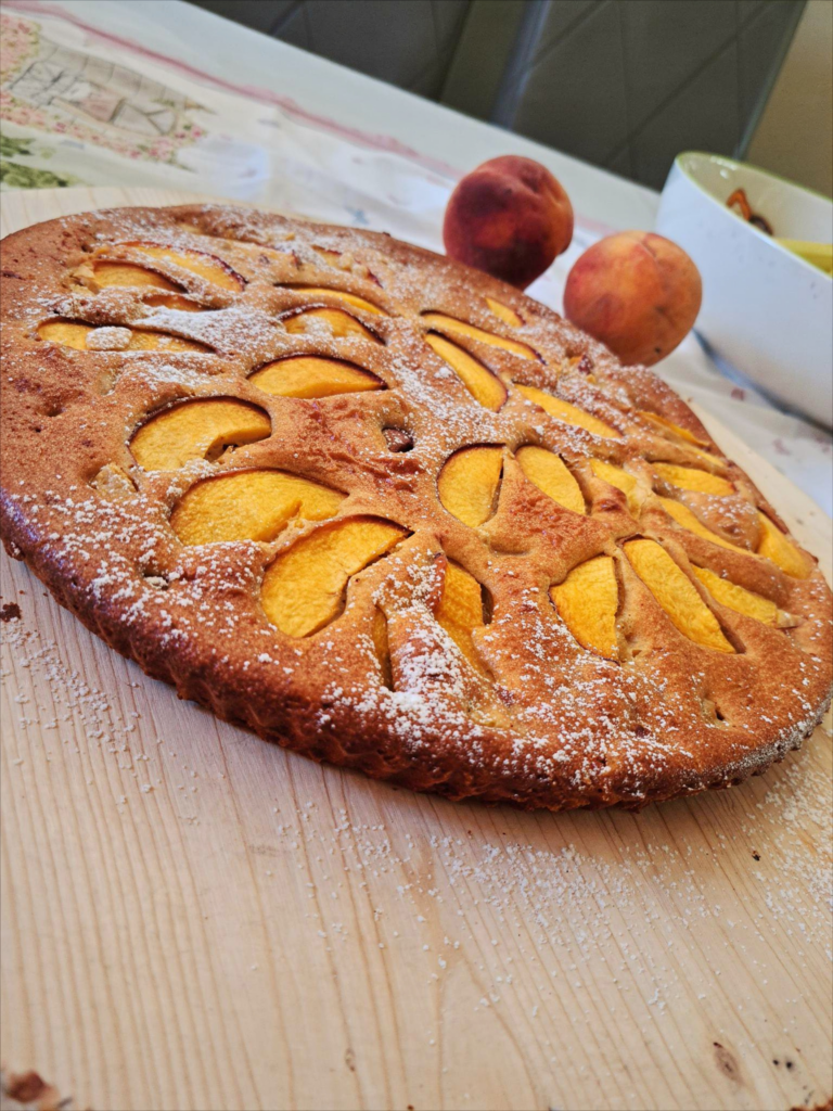 torta alle pesche e yogurt