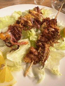 spiedini di calamari