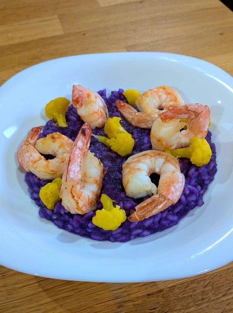 risotto al cavolfiore viola