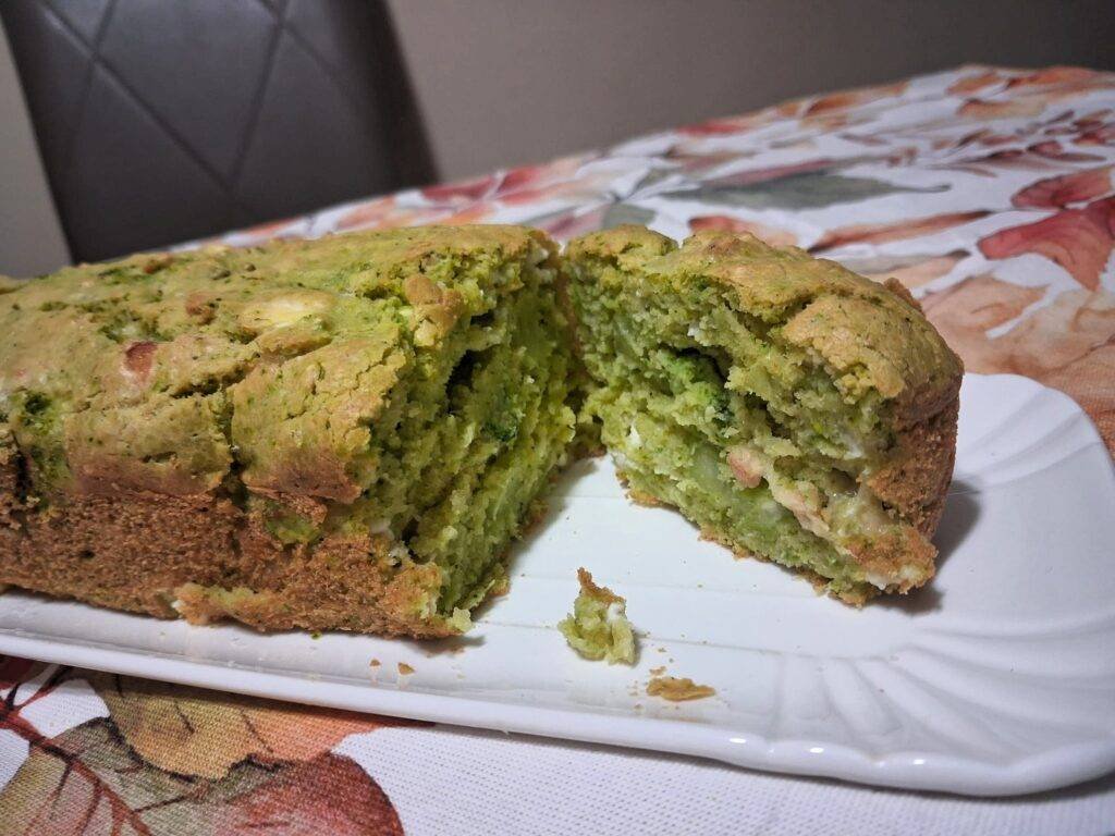 plumcake salato broccoli e feta