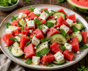 insalata anguria e feta