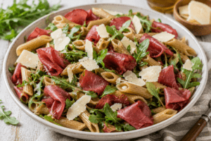 PASTA FREDDA BRESAOLA RUCOLA E GRANA