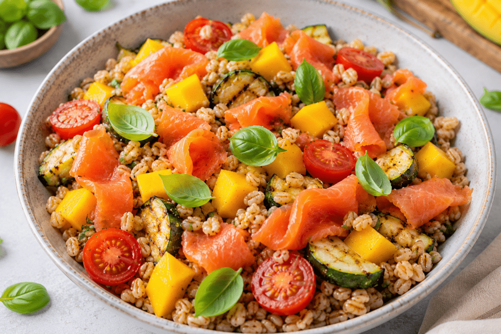 insalata di farro e mango