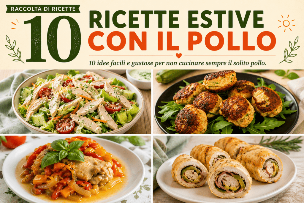 10 RICETTE ETIVE CON IL POLLO