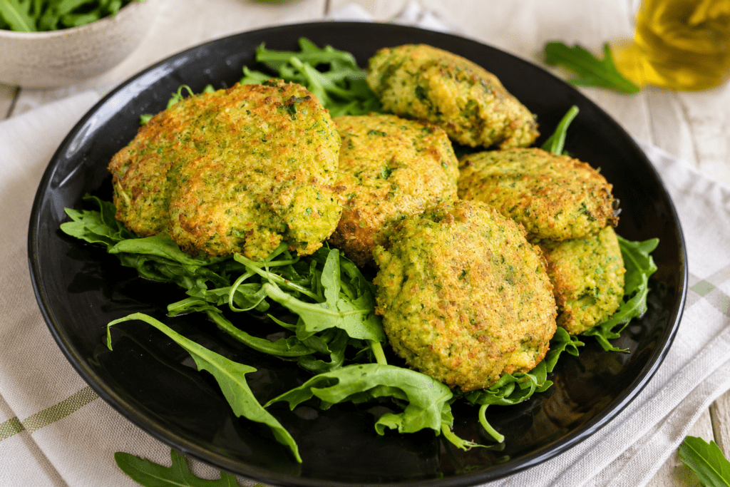 polpette di merluzzo e rucola