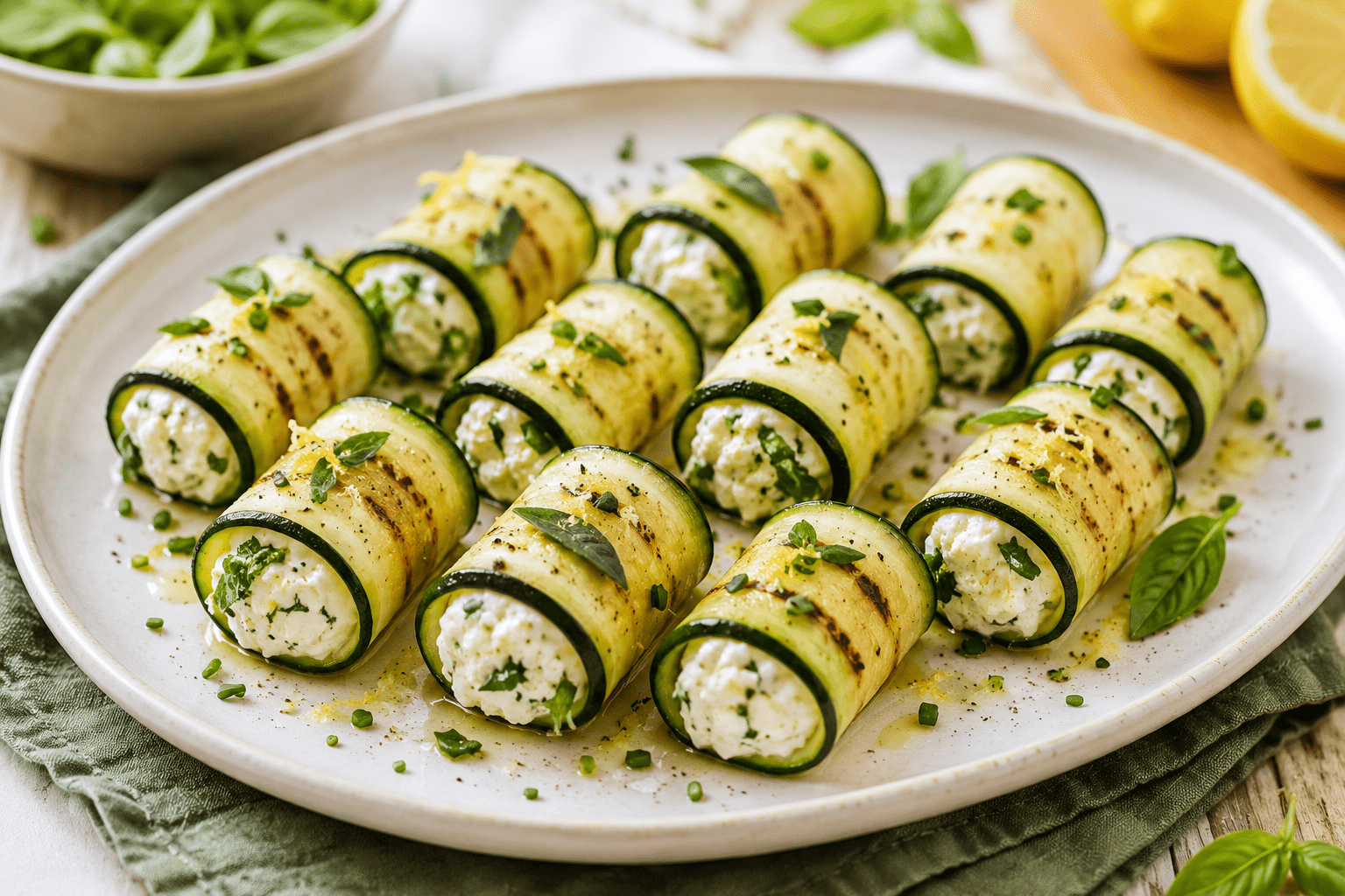 rotolini zucchine e ricotta 