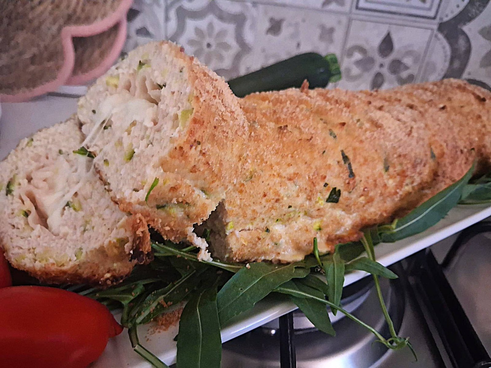 polpettone di tacchino e zucchine filante