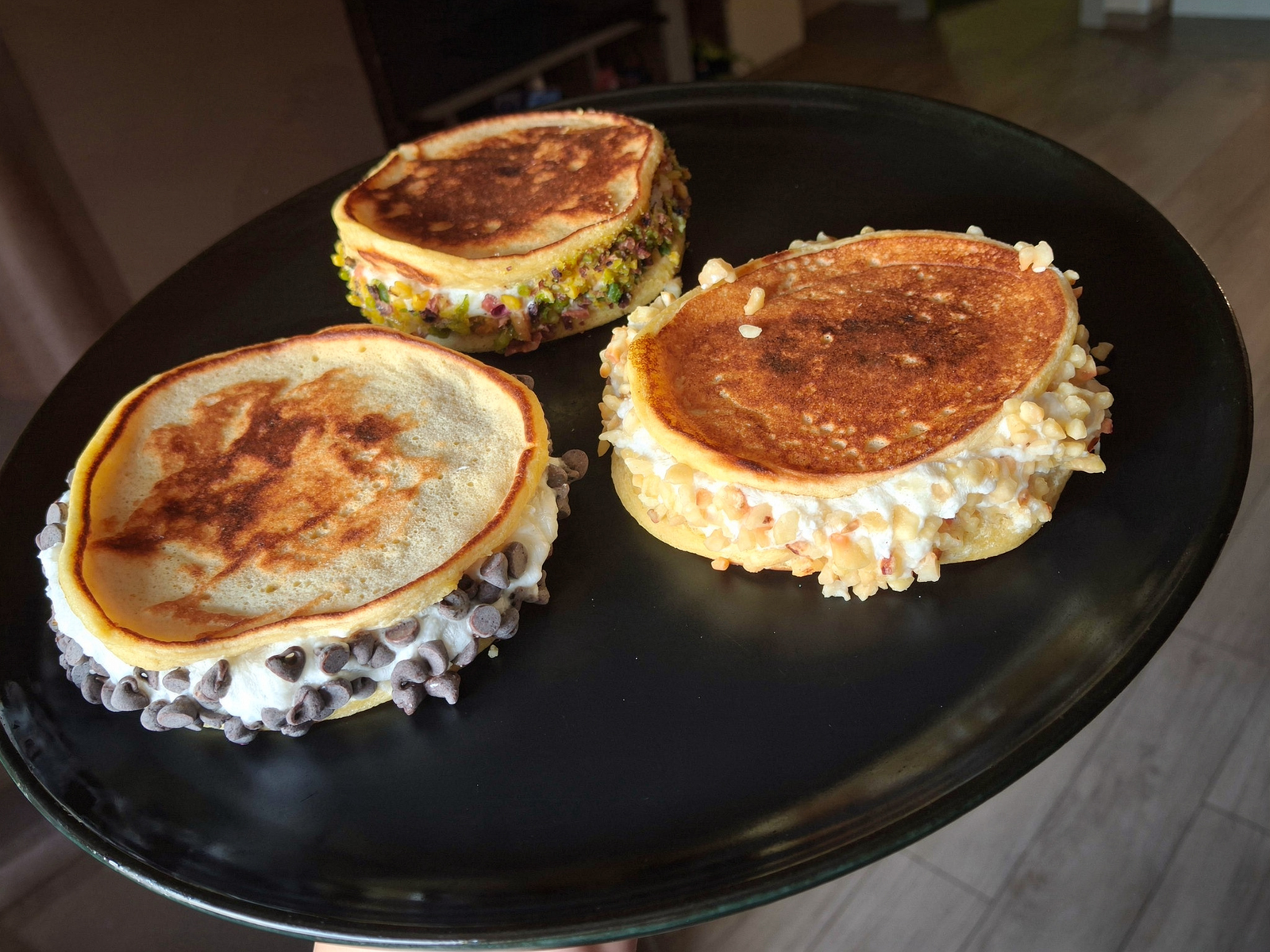 sandwich gelato ai pancake