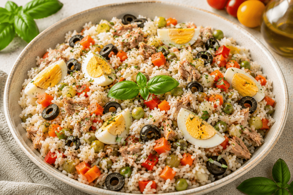 Insalata di riso con giardiniera