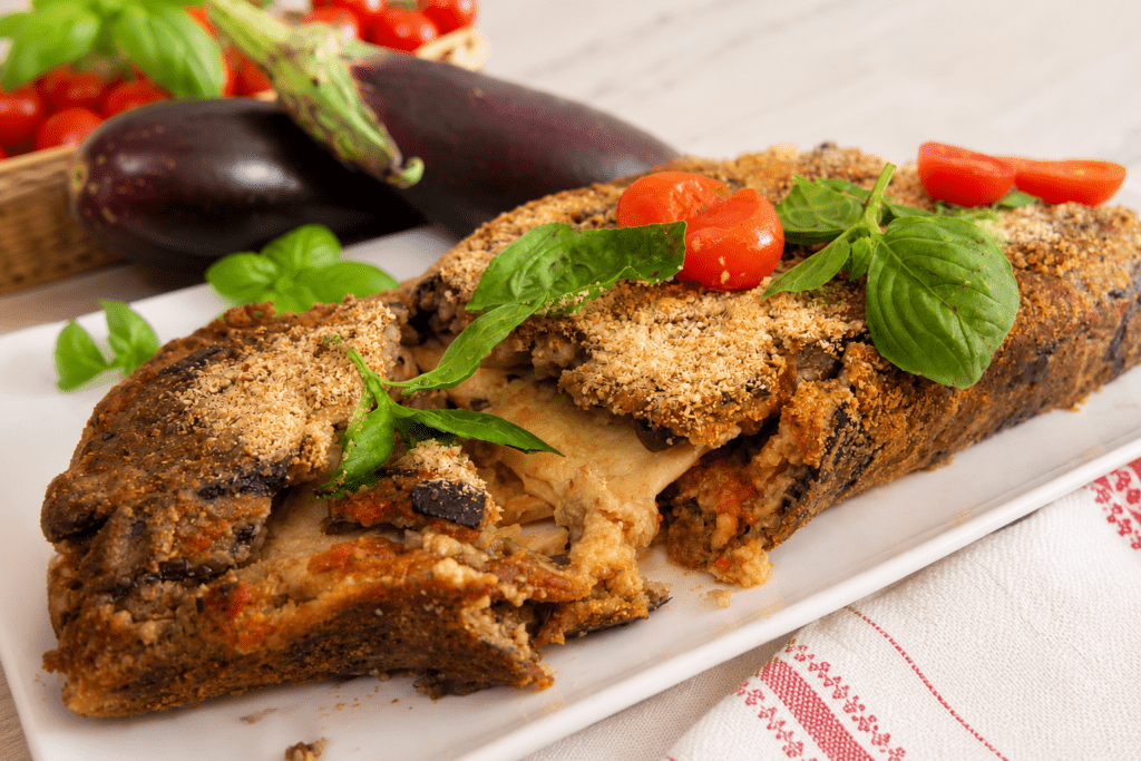 polpettone di melanzane alla parmigiana