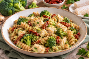Fusilli cremosi con broccoli e merluzzo (1)