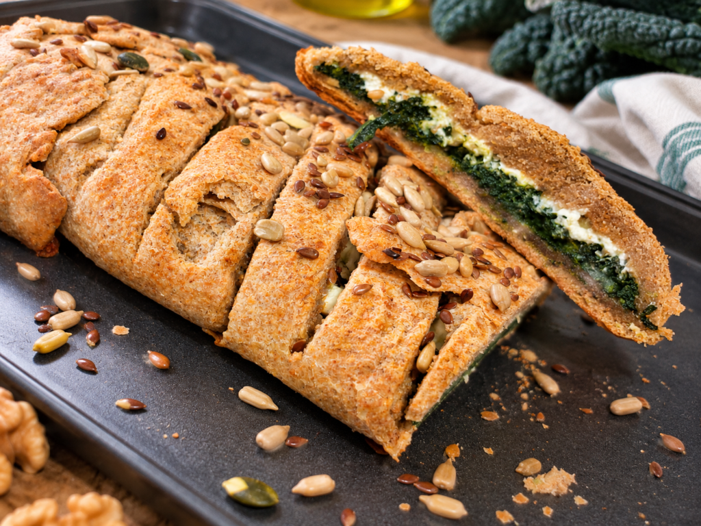 Strudel rustico spinaci e formaggio